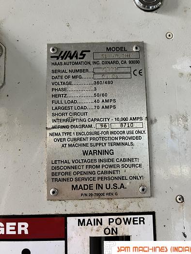 Used Haas SL40 CNC Turning - 2006