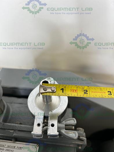 Used Welch  1402 DuoSeal Belt-Driven Rotary Vane Vacuum Pump 115/230V