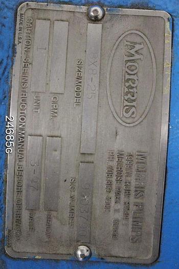 Used Goulds 6100 Slurry / Solids Pump, Model 6100, 8X8X25, 25" Impeller, Hc600 Casing, Suction Plate, Impeller, And Rear Liner. #24685