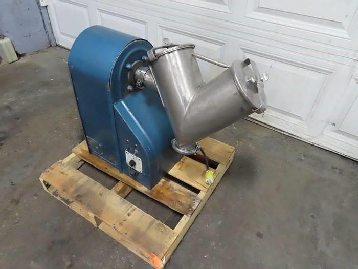 Used PATTERSON LAB TWIN SHELL BLENDER - S/S - WITH HIGH INTENSITY BAR