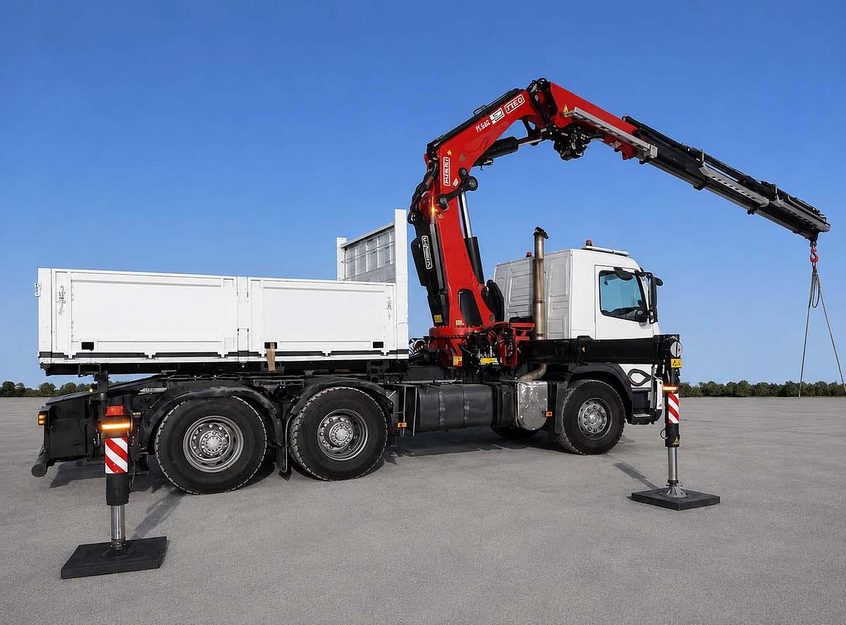 Usado 2023 FASSI F545RA.2.26 XE DYNAMIC + JIB SOBRE CABEZA TRACTORA VOLVO