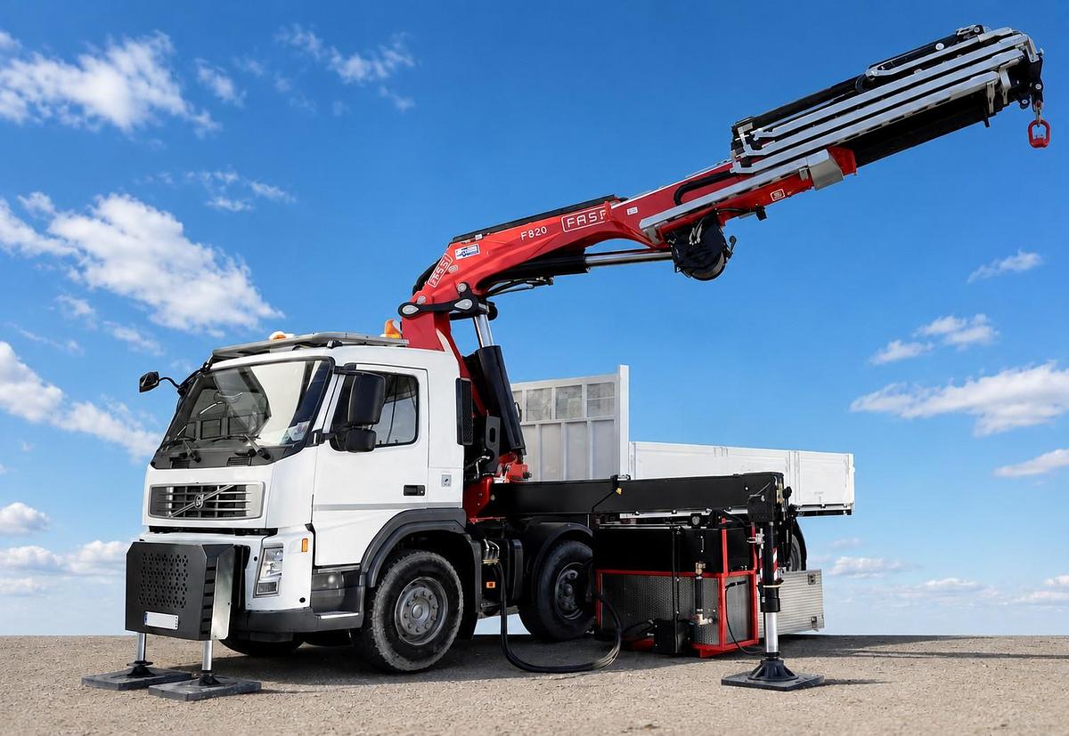 Usado 2023 FASSI F820RA.2.27/L426 + JIB SOBRE CAMIÓN VOLVO