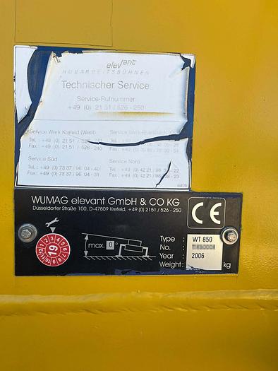 Usado 2006 Wumag WT 850