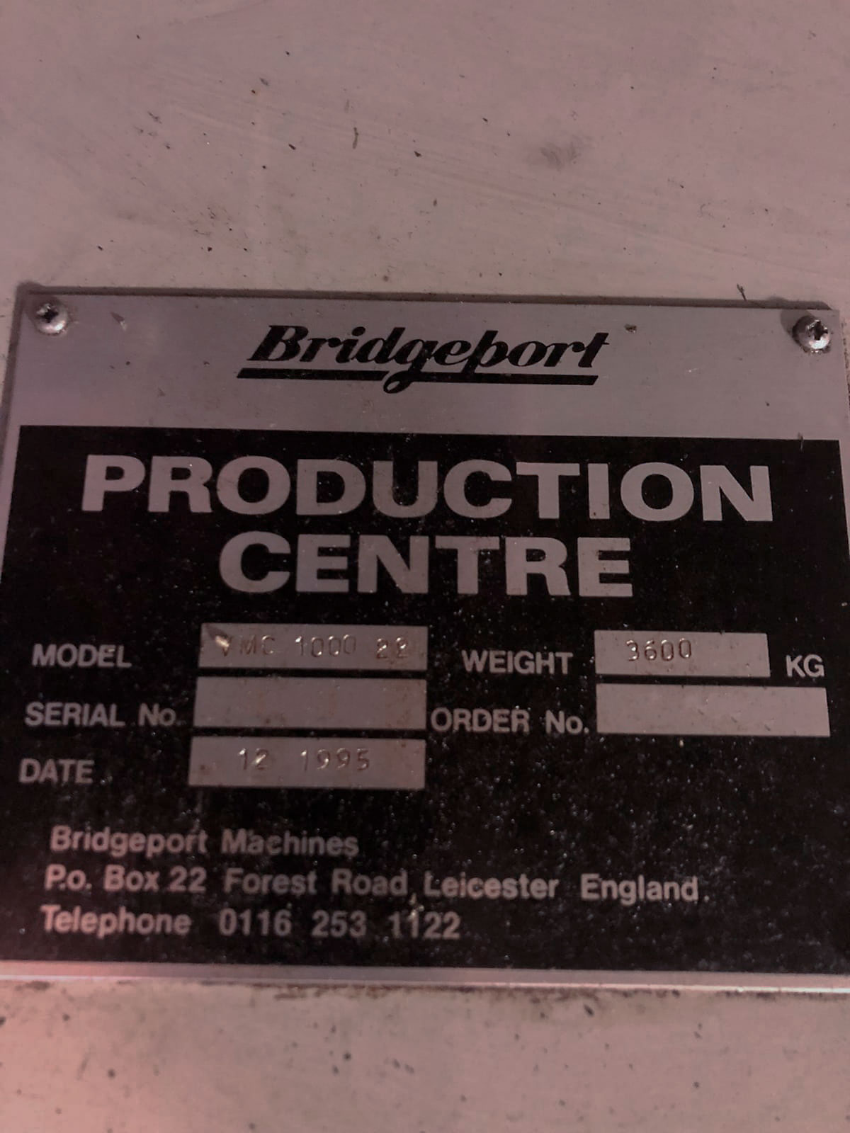 Used Bridgeport  Work Center 1000-22 - CNC Machining centers -1995