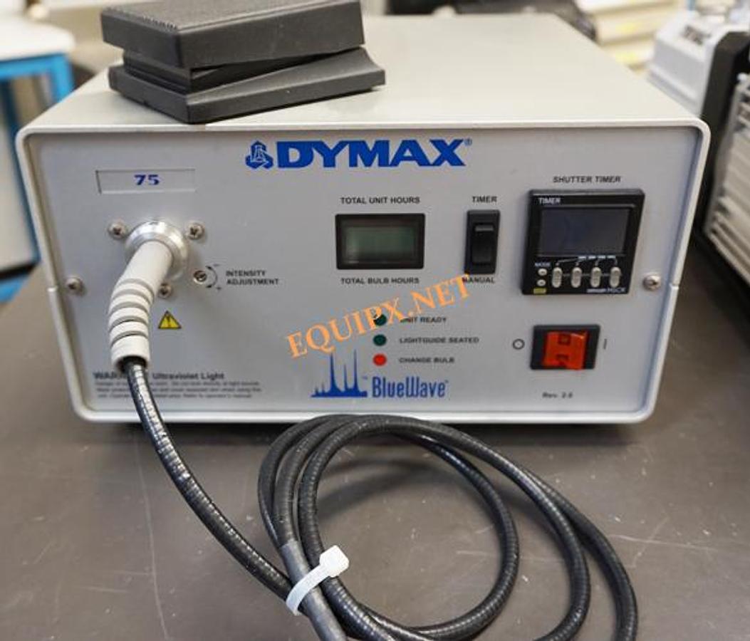 Used Dymax Bluewave 75 UV Curing tool with fiber light guide and footpedal