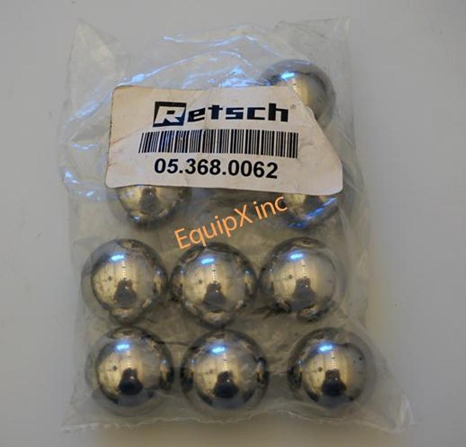 Used Retsch 05.368.0062 Stainless Steel Grinding Ball for PM 100/PM 200/PM 400 Planetary Ball Mill, 20mm Diameter