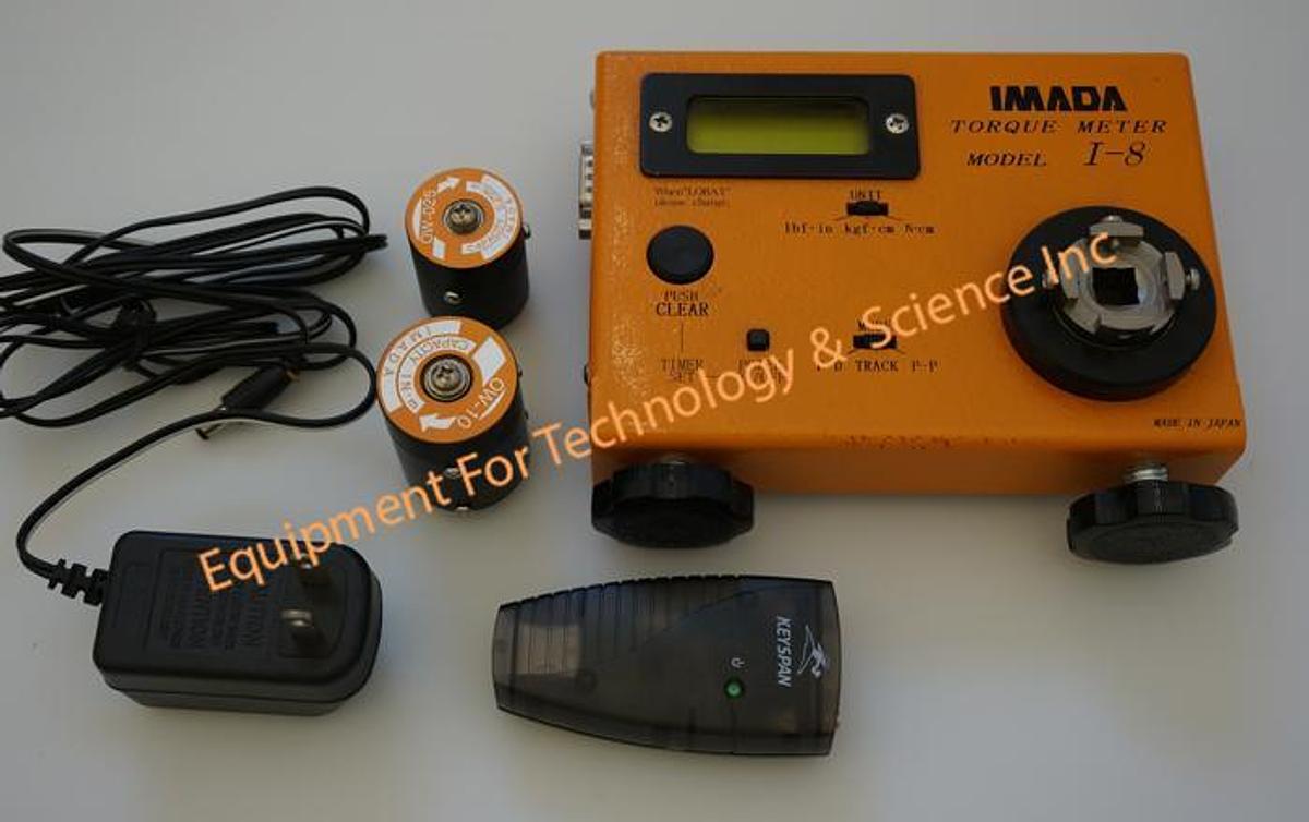 Used Imada I8 0.03-7lbf-in Torque Gauge