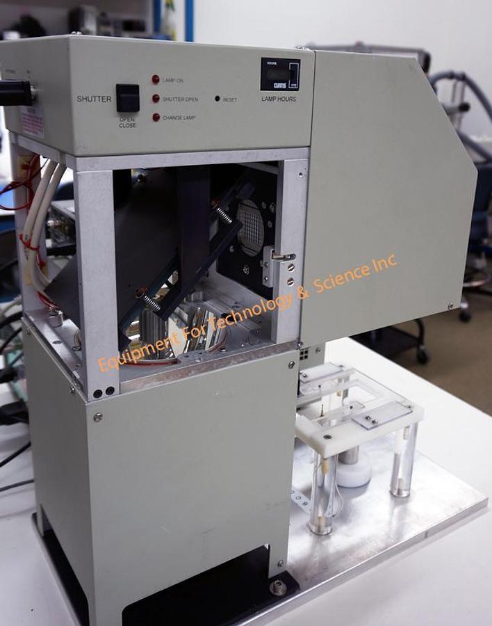 Used Newport 91160 solar simulator with power supply, exposure controller, AM 1.5:G:A filter, and shutter controller