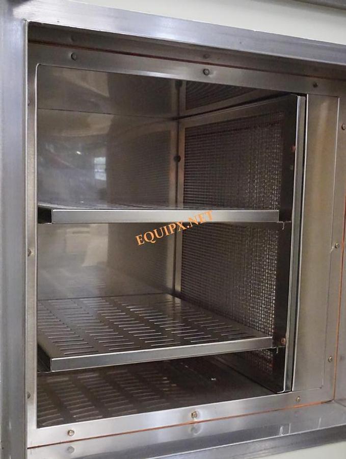 Used Blue M DCC206 forced air oven with HEPA filter, max temp 206C (482F), 208v 3 ph
