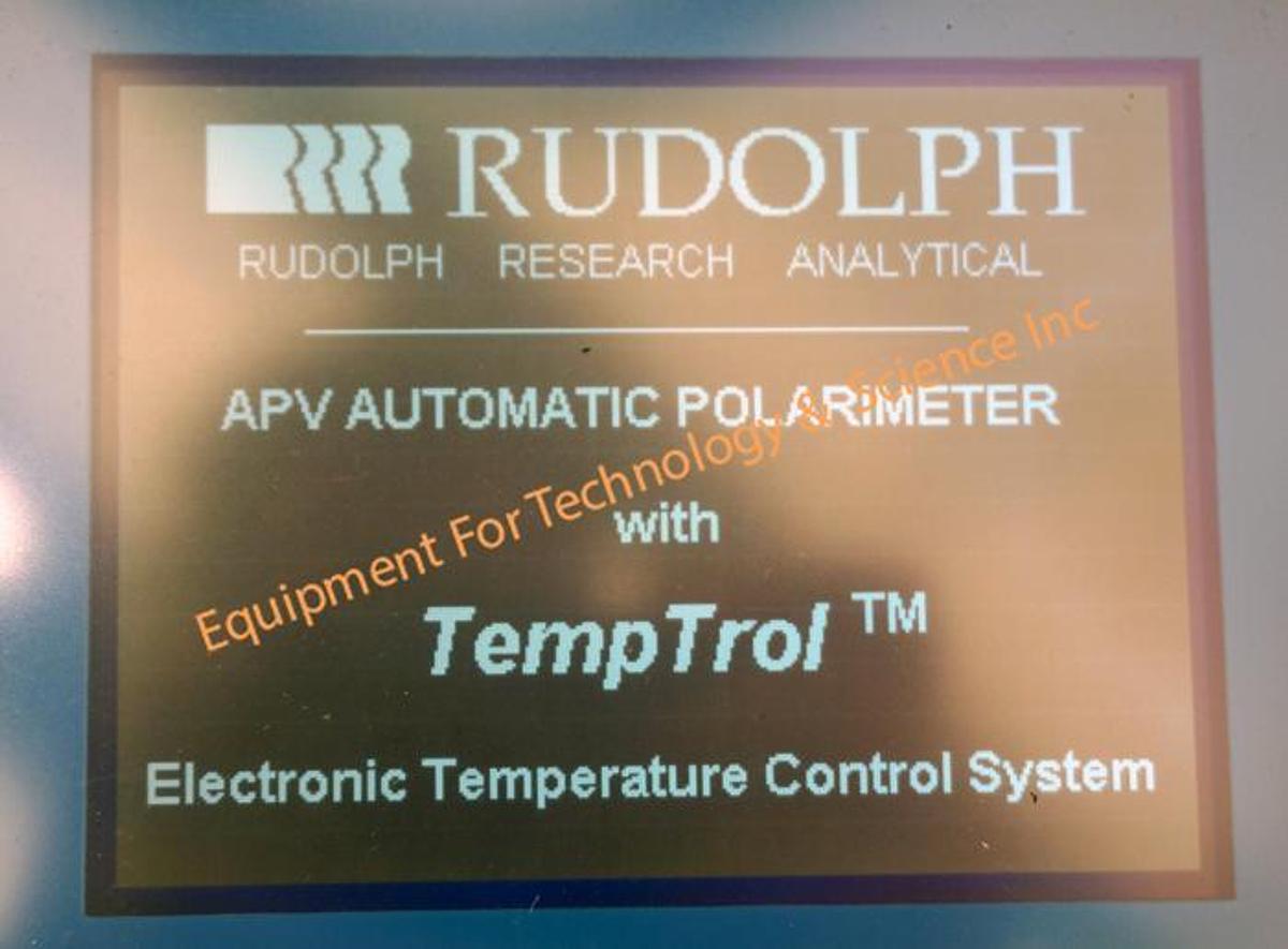 Used Rudolph Research Autopol V Polarimeter