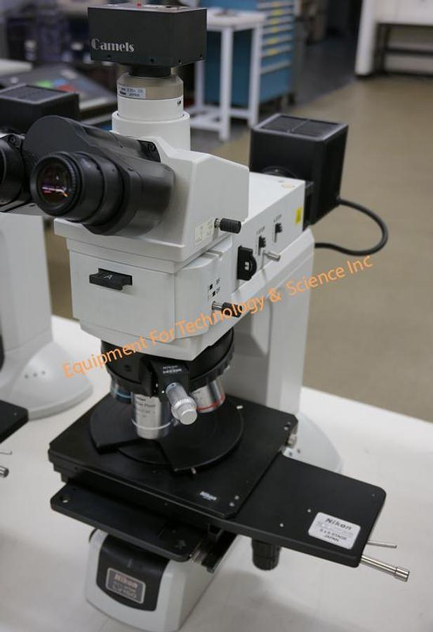 Used Nikon L150A Eclipse microscope for brightfield darkfield inspection