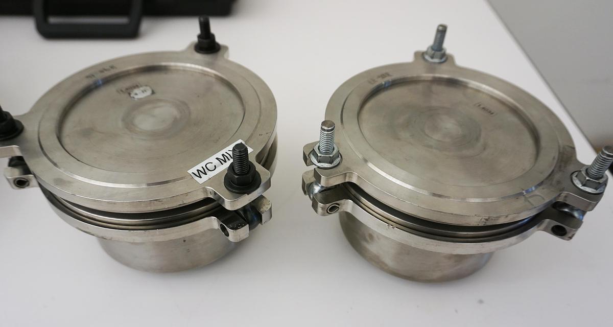 Used Retsch 500ml Stainless Steel Grinding jars- Retsch part no. 01-462.0228- Priced each but sold only as a pair-USED