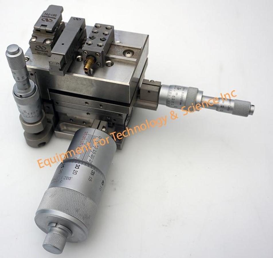 Used Newport 562 3 axis right hand stage with 561-FH, 561-VH, WG-16