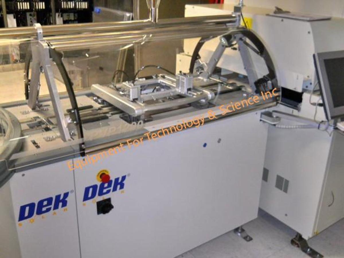 Used Dek PV1200-Series Metallization Line