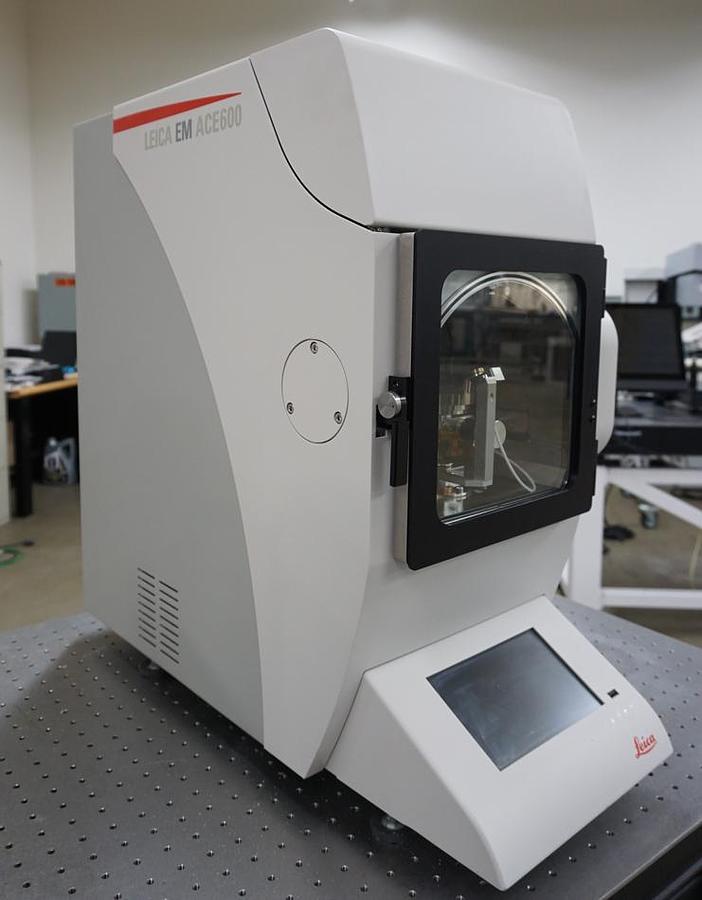 Refurbished 2024 Leica EM ACE 600 dual e-Beam sources with Meissner trap (Cryo pump) and motorized stage