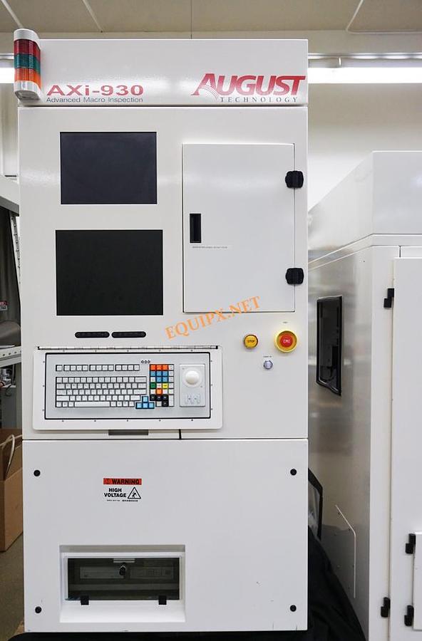 Used August Technologies AXI-930 Macro Defect inspection tool with dual load ports