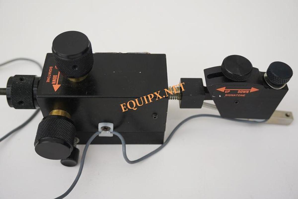 Used Signatone S725-PRV micropositioner with vacuum base and "P" pivot head
