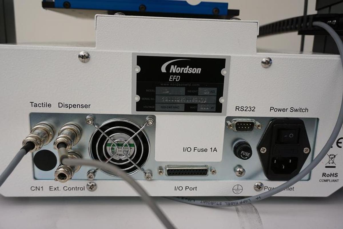 Refurbished Nordson 3-axis E2 Automated Dispenser with Vision kit and Valvemate 7100 Dispense controller