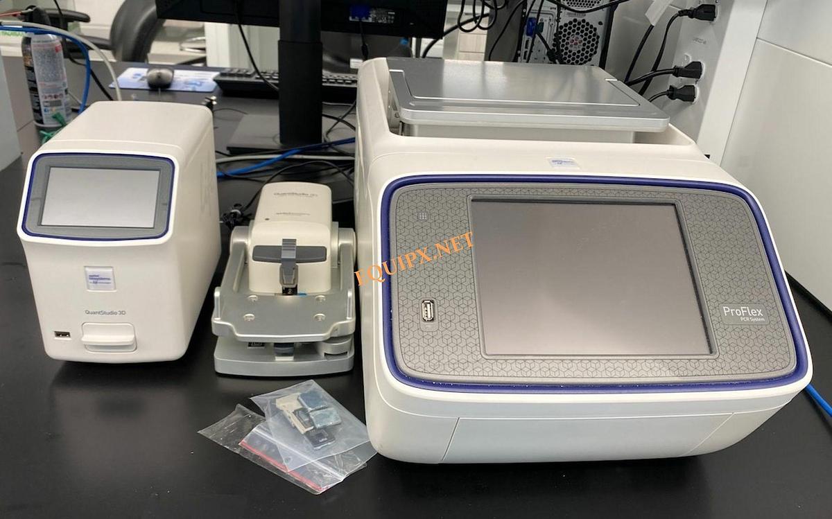 Used Applied Biosystems PCR Proflex with 3D Quant Studio and 3D digital PCR Chip Loader