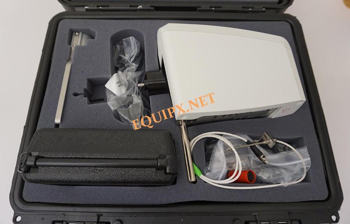 Used BRAND NEW Brookfield Ametek DV2TRVT medium viscosity viscometer with RV spindle set, temperature probe, Rheocalc software,  and stand