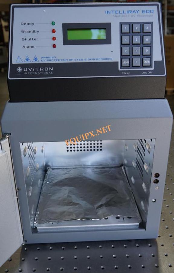 Used Uvitron IntelliRay 600 UV Flood cure sysem with 600W lamp including curing chamber