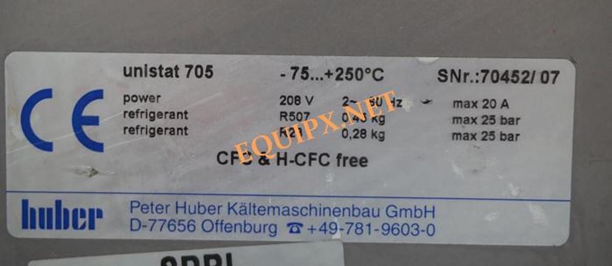 Used Huber Unistat 705 with Pilot One controller  -75C to +250C