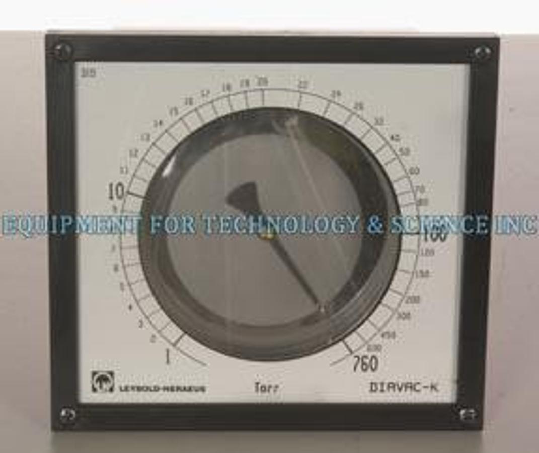 Used Inficon Diavac K no.89599 Analog Diaphram Gauge