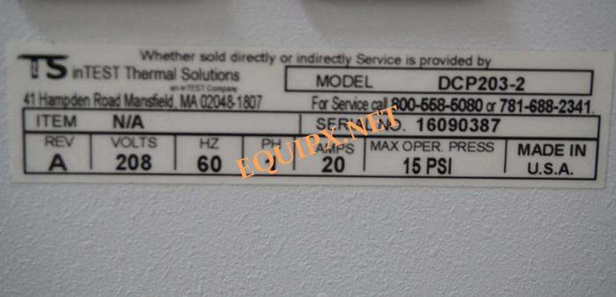 Used InTest Thermal DCP-203 ThermoSpot Direct Contact temperature forcing with range -65C to 175C