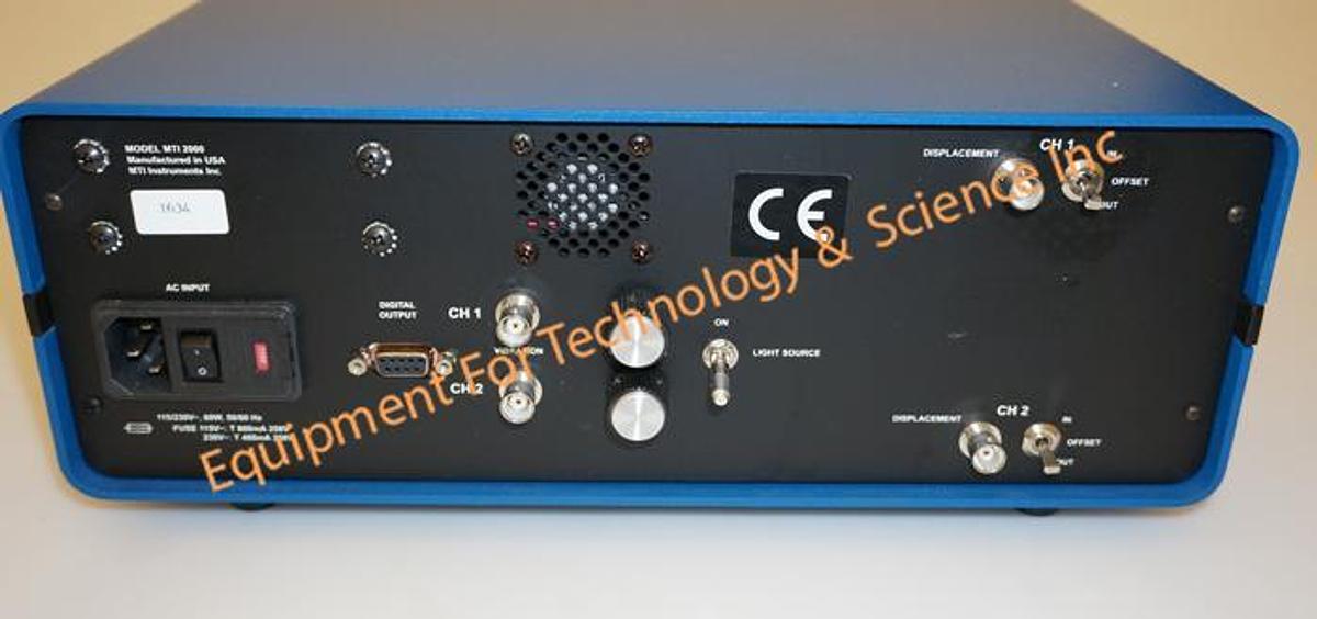 Used MTI 2000 Fotonic Sensor with 2047E plugin module and probe