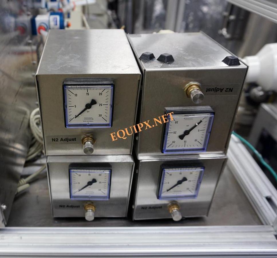 Used CEE100 developer with dual nozzles, 200mm wafer chuck, and base cabinet