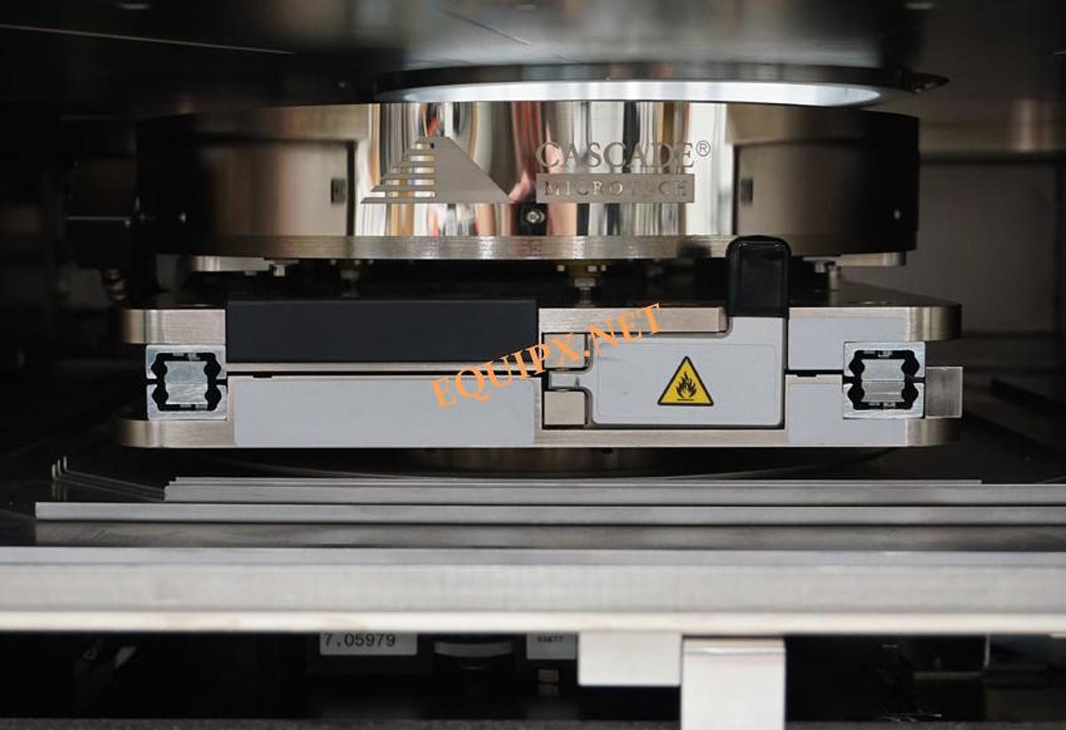 Used Cascade Form Factor Elite 300 Semiautomatic prober with ERS 300mm temperature controlled wafer chuck and eVue digital microscope, and Nucleus software