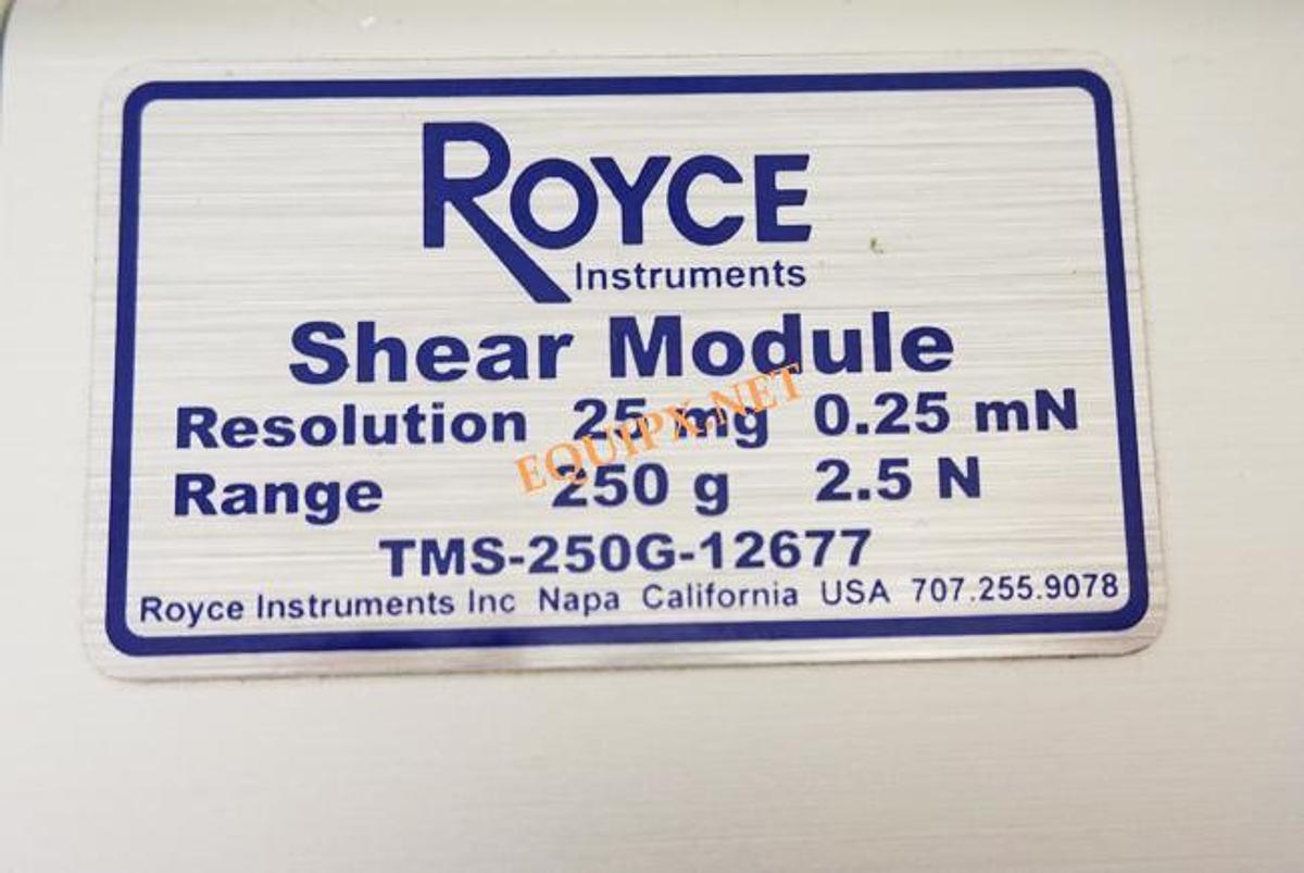 Used Royce Instruments bond shear module TMS-250G-12677
