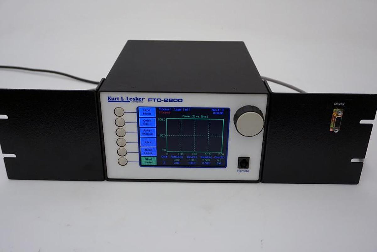 Used Inficon FTC-2800 2 channel quartz crystal thin film monitor