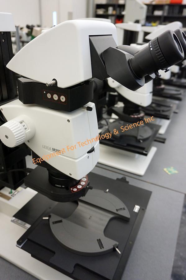 Used Leica M205C stereozoom microscope 20.5:1 zoom with Fusion optics