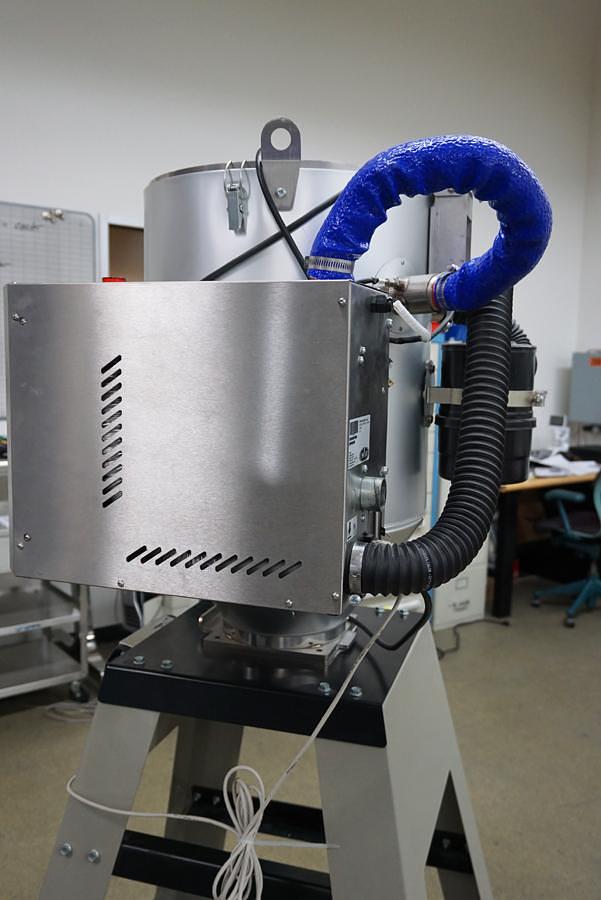 Used Conair MW1-0.2 Dessicant Microwheel Dryer with Hopper and Support stand