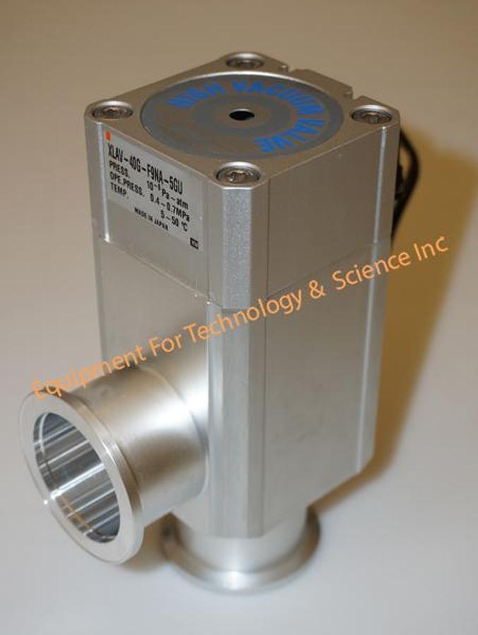 Used SMC High vacuum right angle bellows valve