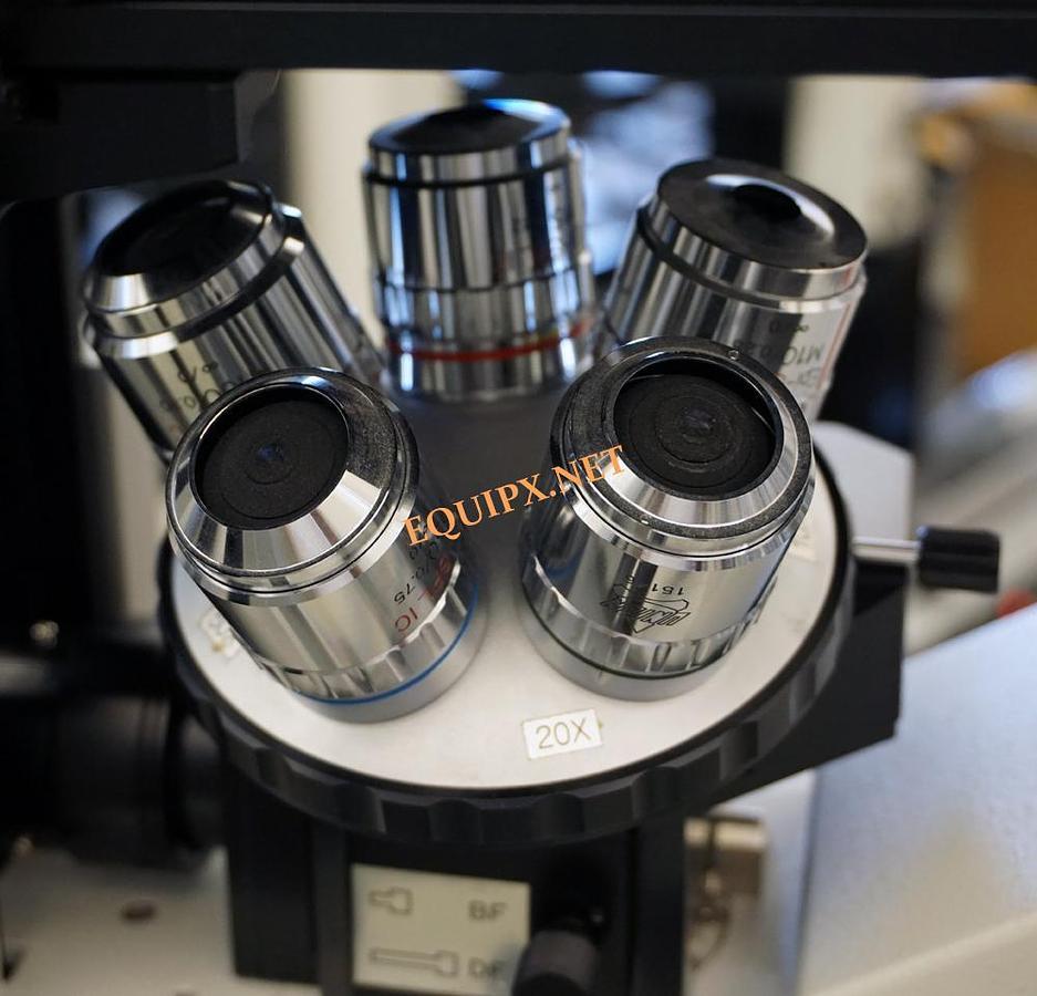 Used Union Versamet 3 inverted metallurgical microscope with brightfield, dark field, DIC