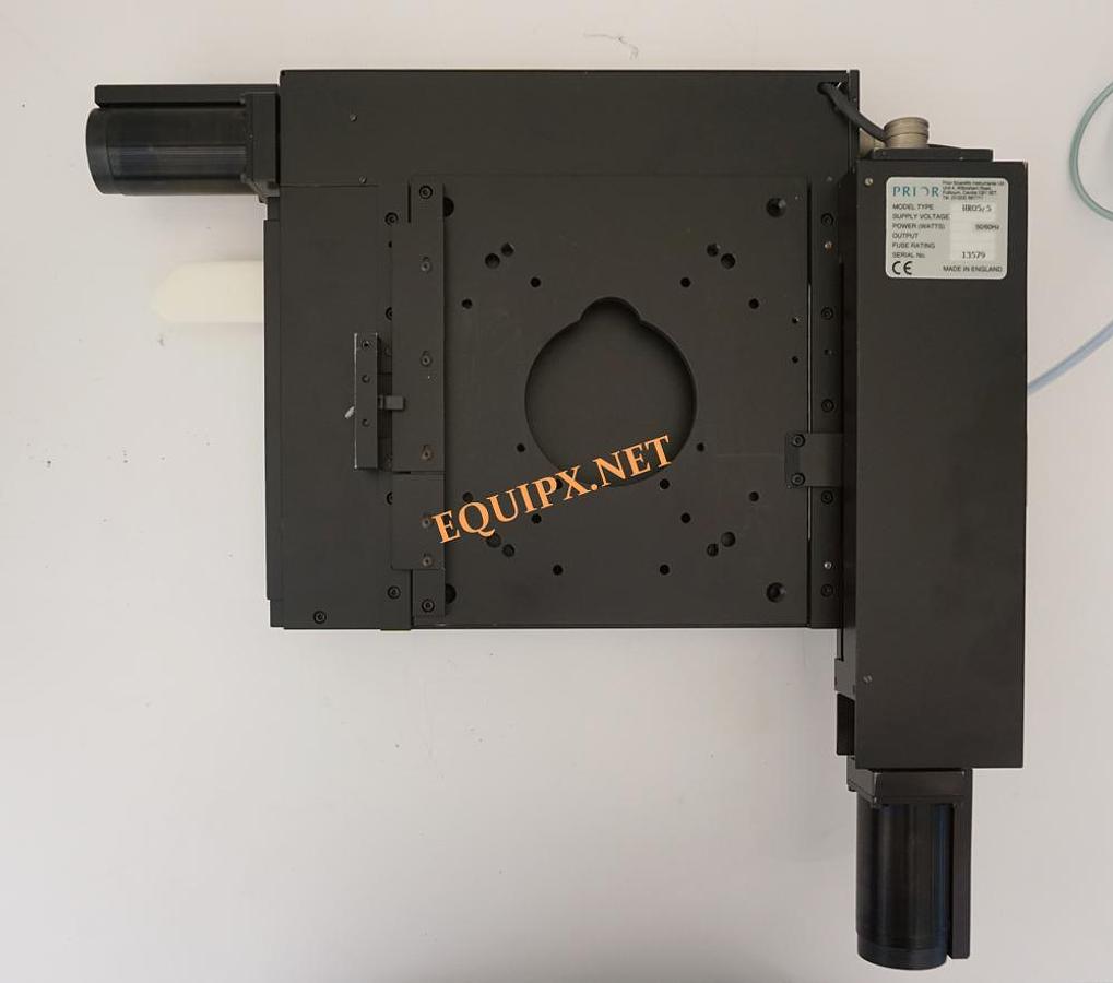 Used Prior Scientific HR05/5 motorized 6x6 XY shuttle stage for Olympus wafer loader