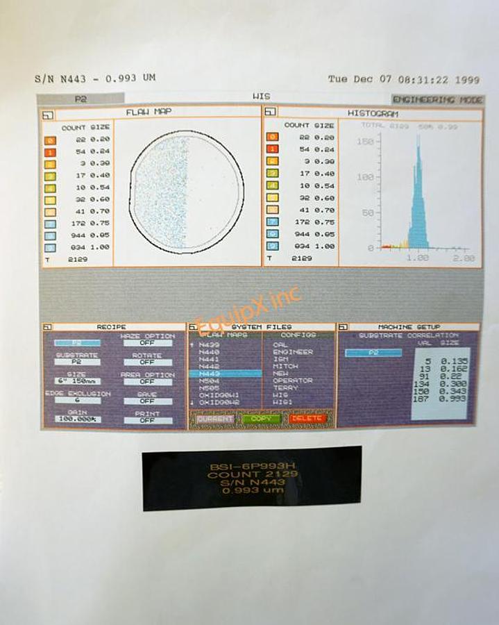 Used Brumley South/MEMC BSI-4P993H Latex Sphere Calibration standard