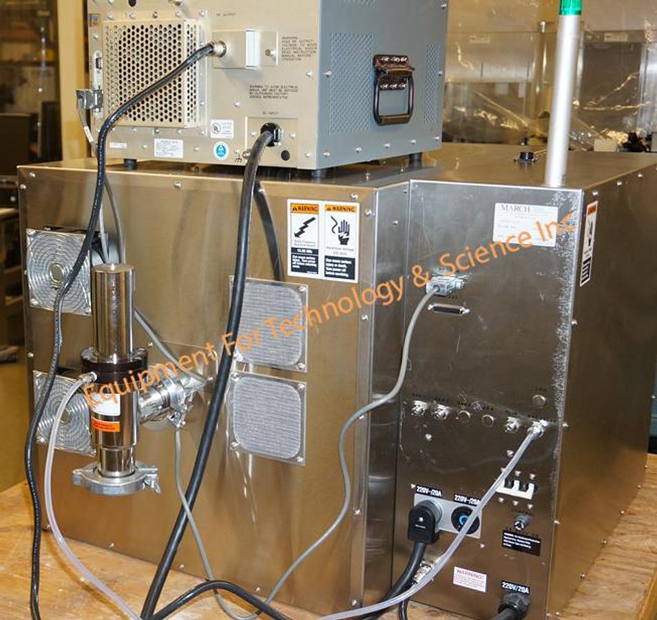 Used March PX1000 Plasma Asher with ENI 1200W RF generator