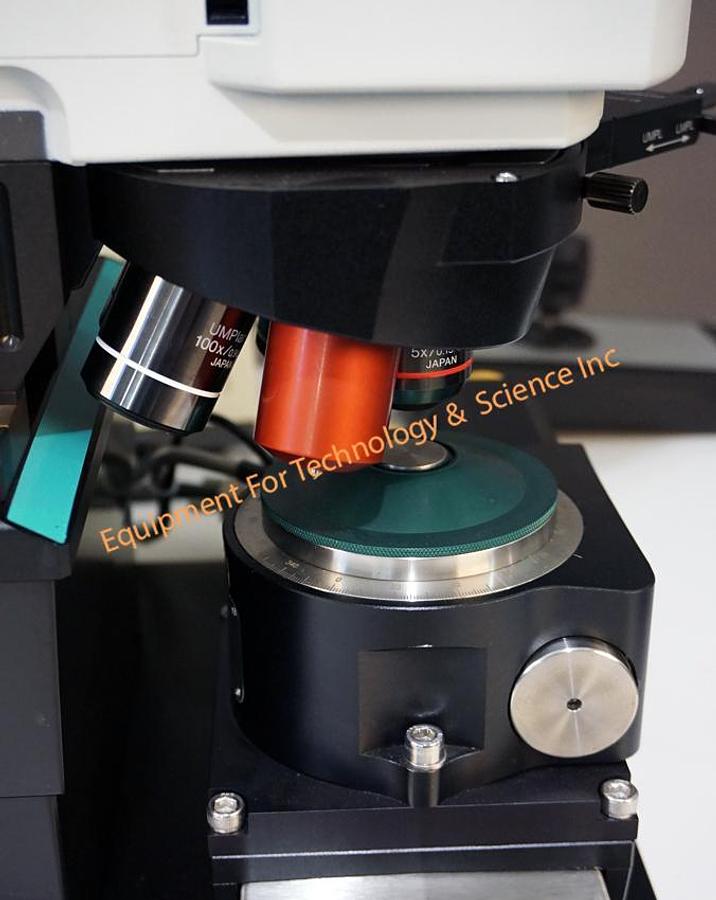 Used Olympus-Micos BXFM inspection system with ultra high precision PI Micos motorized X, Z, and theta stage