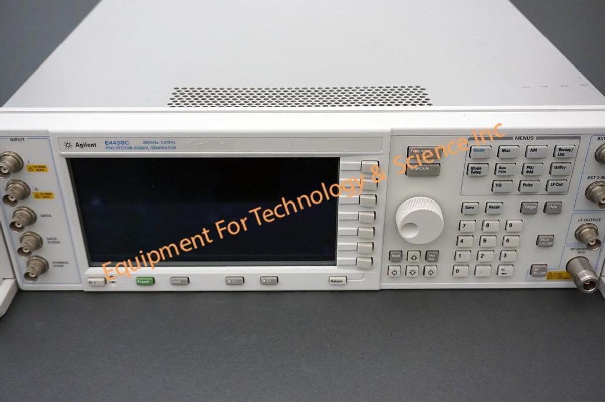 Used Agilent E4438C 250khz-3.0ghz ESG vector signal generator