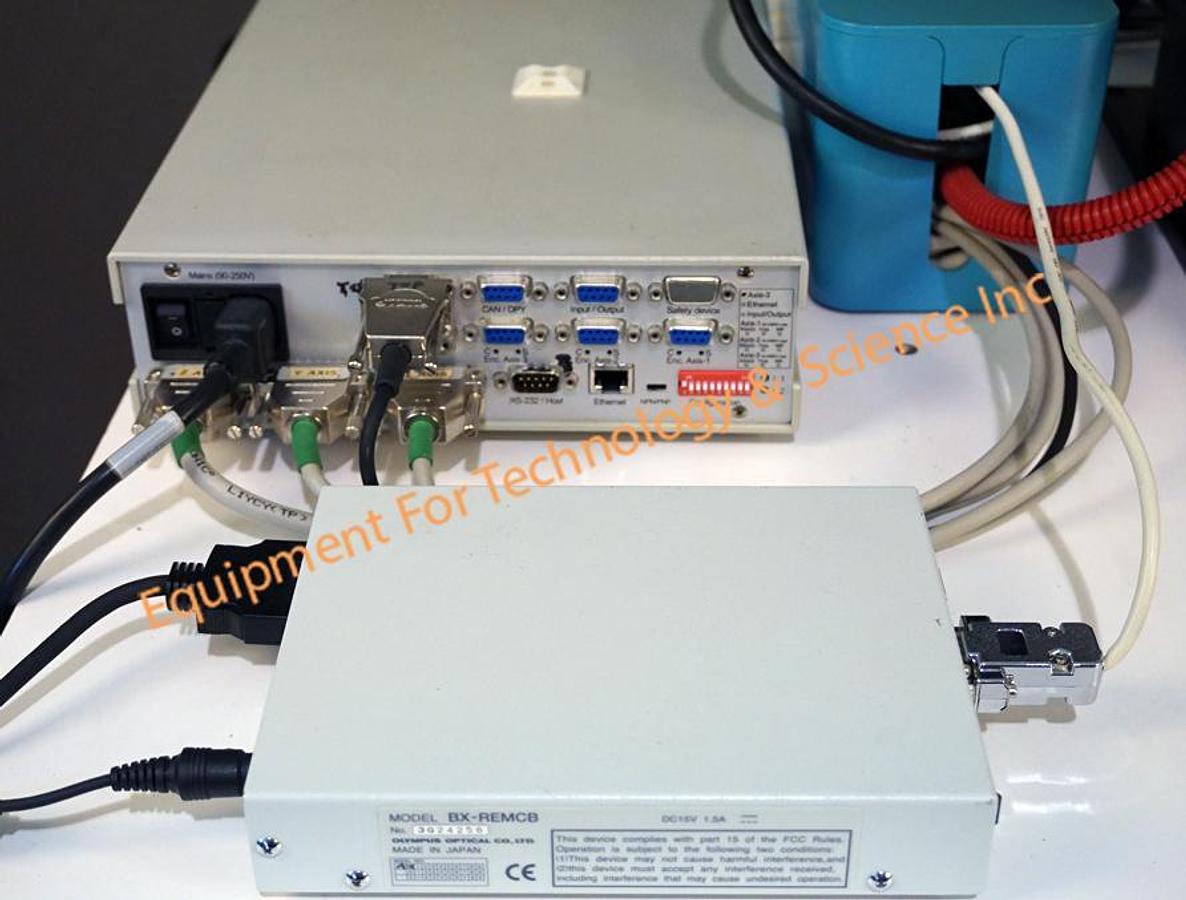 Used Olympus-Micos BXFM inspection system with ultra high precision PI Micos motorized X, Z, and theta stage