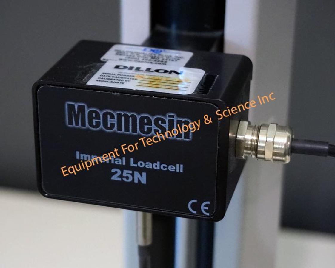 Used Dillon quantrol (Mecmesin) Snapshot motorized test stand with 4 load cells, 220lbf load capacity, software