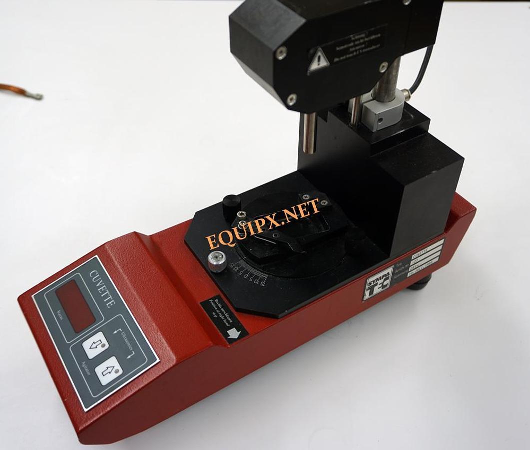 Used Sympatec particle size analyzer with powder feeder and liquid dispersion