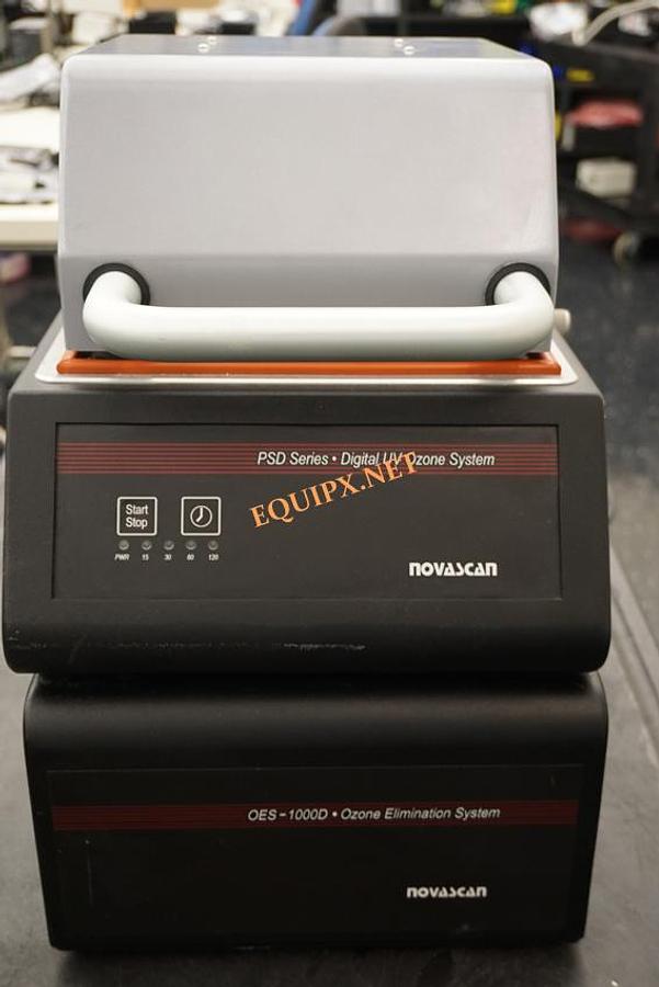 Used Novascan PSD-UV4 UV digital UV ozone cleaner with OES1000B ozone elimination accessory