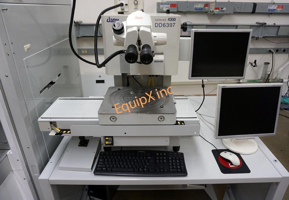 Used Dage 4300 wafer bump tester with CHAD Wafermate 300 autoloader