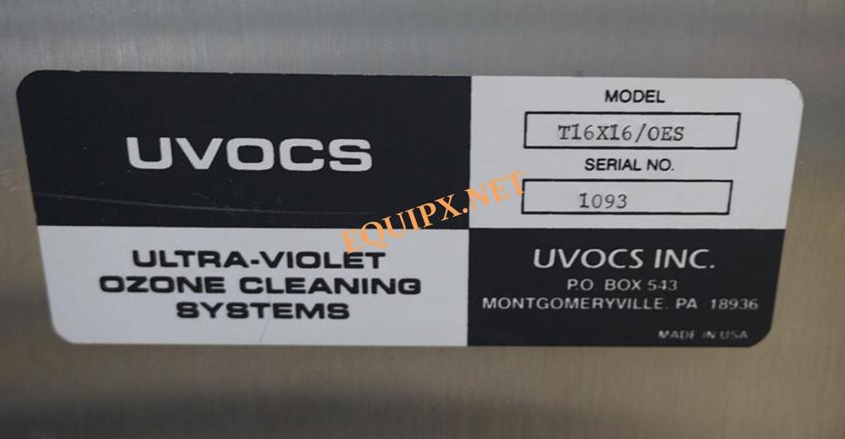Used UVOCS 16X16 UV ozone cleaner