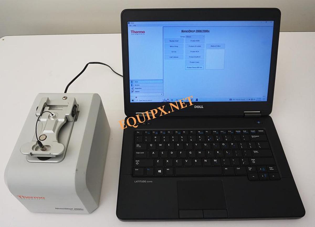 Used Thermo Scientific nanodrop 2000C micro spectrophotometer with laptop and software