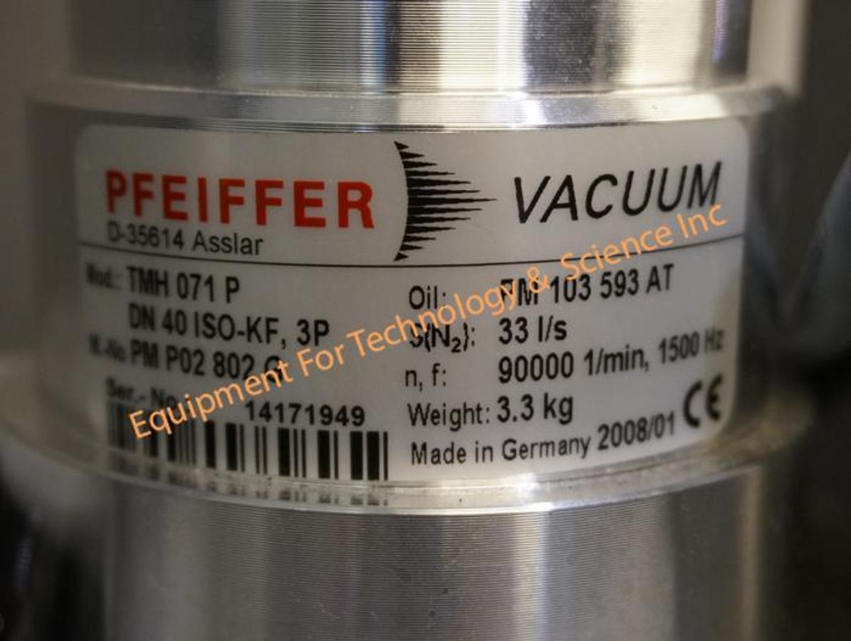 Used Pfeiffer TSH071E dry pumping system with KF40 inlet (33 l/s)